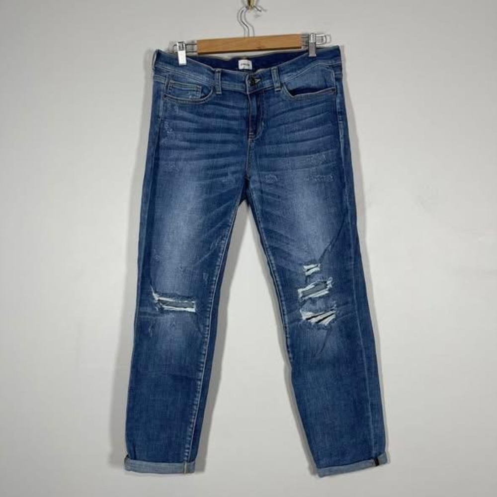 Sneak Peek‎ Sexy Boyfriend Jeans SZ 11 Medium Wash Denim Mid Rise Cuffed Ankle
